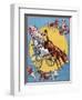 Poster Depicting Clowns and Donkeys-null-Framed Giclee Print