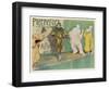 Poster Depicting Entertainers, Singers Commedia del Arte-H.G. Ibels-Framed Art Print