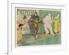 Poster Depicting Entertainers, Singers Commedia del Arte-H.G. Ibels-Framed Art Print