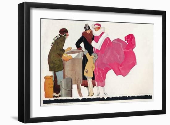 'Poster design Au Bon Marche', c1923-René Vincent-Framed Giclee Print