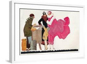 'Poster design Au Bon Marche', c1923-René Vincent-Framed Giclee Print