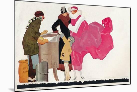 'Poster design Au Bon Marche', c1923-René Vincent-Mounted Giclee Print