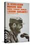 Poster Featuring Fidel Castro, 1975-null-Stretched Canvas