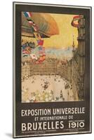 Poster for 1910 Brussells Exhibition-null-Mounted Art Print