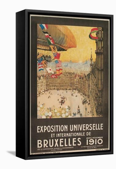 Poster for 1910 Brussells Exhibition-null-Framed Stretched Canvas