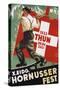 Poster for 1933 "Hornusser Fest" in Thun, Switzerland-null-Stretched Canvas