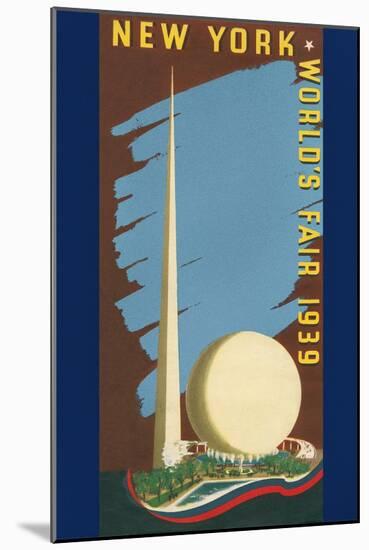 Poster for 1939 NY Worlds Fair-null-Mounted Premium Giclee Print