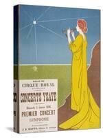 Poster for a Classical Music Concert Starring the Belgian Violinist and Composer Eugene Ysaye-H. Meunier-Stretched Canvas