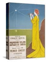 Poster for a Classical Music Concert Starring the Belgian Violinist and Composer Eugene Ysaye-H. Meunier-Stretched Canvas