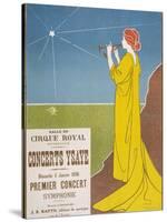 Poster for a Classical Music Concert Starring the Belgian Violinist and Composer Eugene Ysaye-H. Meunier-Stretched Canvas