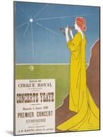Poster for a Classical Music Concert Starring the Belgian Violinist and Composer Eugene Ysaye-H. Meunier-Mounted Premium Photographic Print