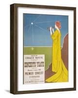 Poster for a Classical Music Concert Starring the Belgian Violinist and Composer Eugene Ysaye-H. Meunier-Framed Photographic Print