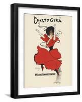 Poster for ?A Gaiety Girl? (Colour Litho)-Dudley Hardy-Framed Giclee Print