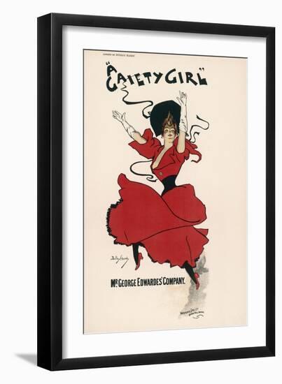 Poster for a Gaiety Girl-Dudley Hardy-Framed Art Print