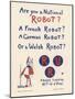 Poster for a New York Production of Capeks Play Rossums Universal Robots-Fornaro-Mounted Art Print