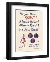 Poster for a New York Production of Capeks Play Rossums Universal Robots-Fornaro-Framed Art Print