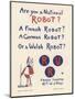 Poster for a New York Production of Capeks Play Rossums Universal Robots-Fornaro-Mounted Art Print