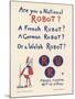 Poster for a New York Production of Capeks Play Rossums Universal Robots-Fornaro-Mounted Art Print