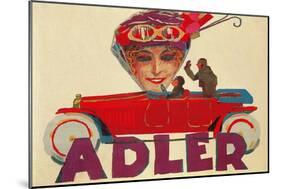 Poster for Adler Motorcars-null-Mounted Giclee Print