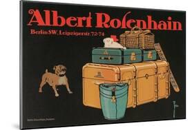 Poster for Albert Rosenhain Trunk-null-Mounted Giclee Print