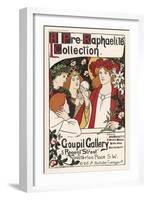 Poster for an Exhibition of Pre-Raphaelite Art at the Goupil Gallery London-Graham Robertson-Framed Art Print