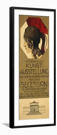 Poster for an Exhibition of Secessionist Art, Ca. 1898-Franz von Stuck-Framed Premium Giclee Print