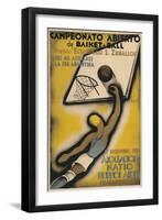 Poster for Argentine Basketball Tournament-null-Framed Art Print