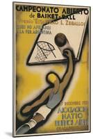 Poster for Argentine Basketball Tournament-null-Mounted Art Print