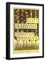 Poster for Art Nouveau Exhibition-null-Framed Art Print