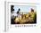 Poster for Australia Showing the Landing of Captain Cook at Botany Bay in 1770-null-Framed Photographic Print