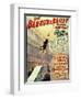 Poster for Barnum and Bailey's Circus Showing Desperado's "Terrible Leap for Life"-null-Framed Giclee Print