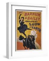 Poster for Barnum and Bailey's Circus-null-Framed Photographic Print