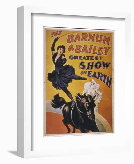 Poster for Barnum and Bailey's Circus-null-Framed Photographic Print