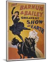 Poster for Barnum and Bailey's Circus-null-Mounted Photographic Print
