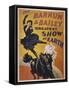 Poster for Barnum and Bailey's Circus-null-Framed Stretched Canvas