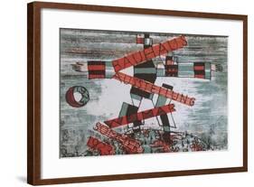 Poster for Bauhaus Exhibition-null-Framed Art Print