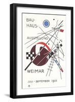 Poster for Bauhaus Exhibition-null-Framed Art Print