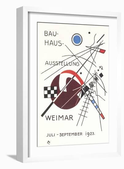 Poster for Bauhaus Exhibition-null-Framed Art Print