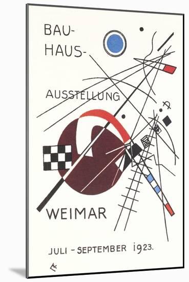 Poster for Bauhaus Exhibition-null-Mounted Art Print