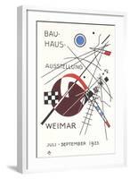 Poster for Bauhaus Exhibition-null-Framed Art Print