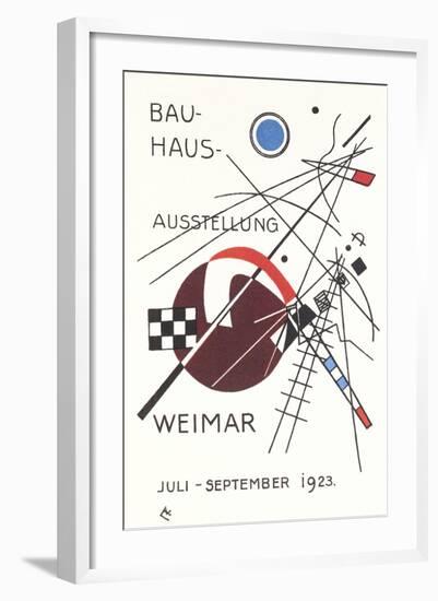 Poster for Bauhaus Exhibition-null-Framed Art Print