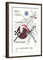 Poster for Bauhaus Exhibition-null-Framed Art Print