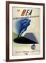 Poster for British European Airways (BEA) Featuring the 1948 London Olympic Games-null-Framed Giclee Print