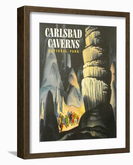 Poster for Carlsbad Caverns-null-Framed Art Print