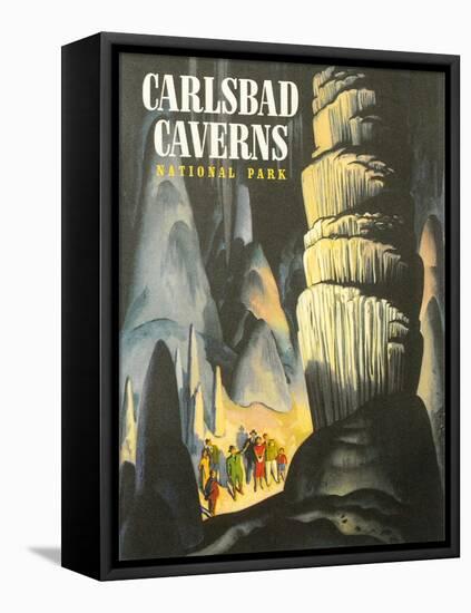 Poster for Carlsbad Caverns-null-Framed Stretched Canvas