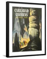 Poster for Carlsbad Caverns-null-Framed Art Print