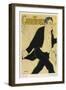 Poster for Caudieux French Music-Hall Entertainer-Henri de Toulouse-Lautrec-Framed Art Print