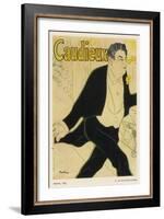 Poster for Caudieux French Music-Hall Entertainer-Henri de Toulouse-Lautrec-Framed Art Print