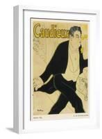 Poster for Caudieux French Music-Hall Entertainer-Henri de Toulouse-Lautrec-Framed Art Print