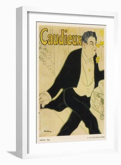 Poster for Caudieux French Music-Hall Entertainer-Henri de Toulouse-Lautrec-Framed Art Print